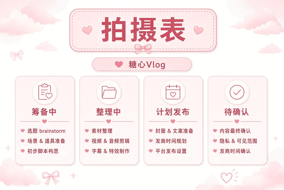 内容更新安排